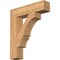 Ekena Millwork Balboa Block Smooth Bracket, Western Red Cedar, 5 1/2"W x 26"D x 30"H BKT06X26X30BOA05SWR - alternate 1